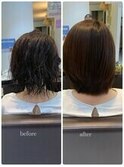 まとまりの悪い髪も酸性縮毛矯正ならスタイリングが楽に