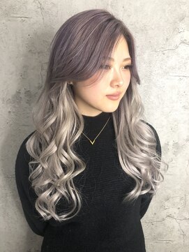 ルーツアイリー 心斎橋(ROOTS IRIE) 大人かわいい/シールエクステ/グラデーション/パープルシルバー