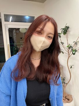 インビテーション(invitation) ブリーチなし チェリーレッド  透明感カラー 冬カラー