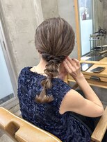 ヘアセット/編みおろし/パーティーヘア/お呼ばれヘア/恵比寿/