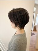 髪質改善縮毛矯正くびれショートヘア