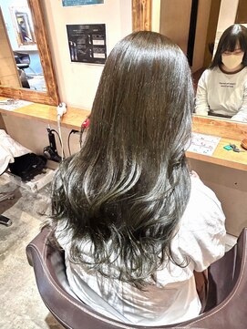 アルーシェ 新宿店(Alushe) 韓国レイヤーカット+オリーブグレージュ×髪質改善