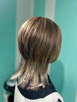 マティーナ ヘアー 池袋(Matina hair)&nbsp;【ウルフ×インナー×ハイライト×グレージュ】20代30代40代50代