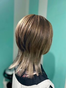 マティーナ ヘアー 池袋(Matina hair) 【ウルフ×インナー×ハイライト×グレージュ】20代30代40代50代