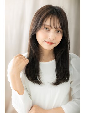 カバーヘア ブリス 上尾西口店(COVER HAIR bliss) 黒髪アッシュ大人美人抜け感小顔エアーストレートZ上尾30代40代