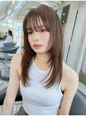 ☆ミニウルフチェリーブラウンブリーチショートボブ韓国前髪5