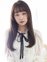 シロフイケブクロ(shirof ikebukuro) ロングレイヤー/姫カット/オリーブベージュ 20代30代40代
