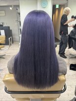 アジールヘア 所沢プロペ通り店(agir hair)&nbsp;韓国風◎ブリーチなしラベンダーグレーくびれヘア