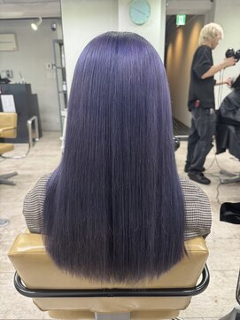アジールヘア 所沢プロペ通り店(agir hair) 韓国風◎ブリーチなしラベンダーグレーくびれヘア