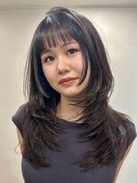 デビュー ヘアーメイク くびれヘア/アプリコットオレンジ/ハイライトカラー/宜野湾