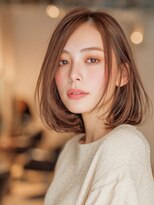 フラテロ(fratello)&nbsp;ミディアムレイヤー/ナッツブラウン/艶髪
