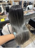 ミルクティーベージュシールエクブリーチカラーレイヤーカット
