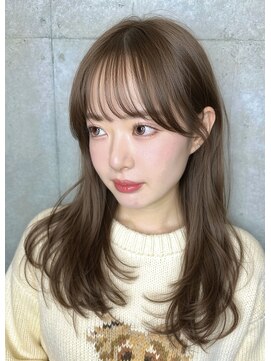 リークフー(Ree cu fuu) レイヤーカット透明感カラーハッシュカット冬カラー