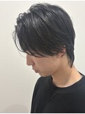 MEN’S HAIRセンターパートスパイラルパーマニュアンスパーマ