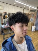 MEN’S HAIR/サーフカール/刈り上げセンターパート/印西