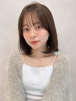 アグノス 青山(Agnos)&nbsp;イメチェン 前髪 ピンクベージュ ブラウン レイヤーカット