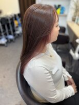 アンサ 長岡天神店(ANSA) インナーカラー/イヤリングカラー/ピンクベージュ/艶髪
