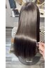 ネオメテオストレート+毛先整えカット ¥23,100~
