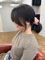 マルクヘアケア(MALQ HAIR CARE)&nbsp;暗髪カラーでツヤ髪に♪顔まわりもチェンジ