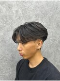 フェザーパーマ/シャドウパーマ/センターパート/マッシュ