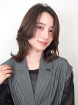 La fith hair link 瓢箪山店【ラフィス ヘアー リンク】【8月29日OPEN（予定）】&nbsp;【La fith】レイヤーボブ×カーテンバング×オリーブグレージュ