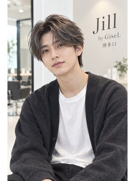 ジル バイ ジゼル 博多店(JILL by GiseL) men'sカット/センターパート/マッシュ/ニュアンスパーマ