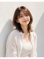 FRAMES 南浦和店【11月6日OPEN（予定）】&nbsp;30代40代50代絶壁解消ひし形小顔丸顔ミディアムボブ【南浦和】