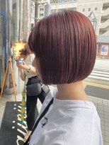 ジーニー 横浜(giinii)&nbsp;giinii_渋谷良太_ミニーボブ_ピンクベージュ