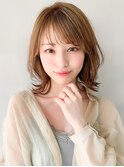 大人かわいいくびれヘアビタミンカラーメルティカラーマッシュ＊