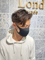 ロンド ストラーダ 心斎橋(Lond strada)&nbsp;【津賀　涼】センターパート前下がり無造作パーマ韓国マッシュ☆