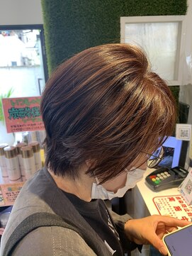 ヘアーアンドスパ メル(hair&spa m.e.l by origami) 丸みショートボブ