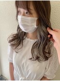 大人女性に人気なインナーカラー大人グレージュ☆