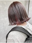 ピンクグレージュ×桜ピンク