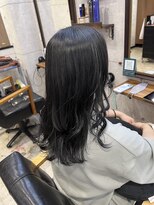 ヘアサロン ドットプラス 町田店(dot. plus)&nbsp;<Insta@s_ym_99_>ブルーブラック/セクションカラー[町田駅]