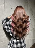 プルエクステ　ロング　艶髪　イヤリングカラーエクステ