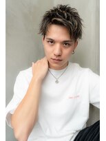 イルハバナ 渋谷(ill HAVANA)&nbsp;メッシュカラー/メンズショート/アップバング