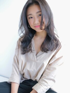 ソヨン 高槻店(SOYON) ダークアッシュ　くびれロング　大人かわいい