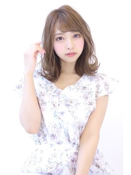 オーロ 緑地公園店(ORO) ローライトココアブラウン大人かわいいゆるふわフリンジウェーブ