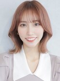 大人かわいい20代30代40代インナーカラー小顔レイヤーボブ
