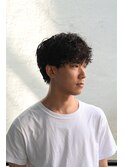 波巻きハイライトアップバングツーブロックマッシュ