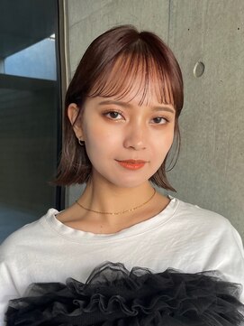 ガーデンヨコハマ(GARDEN YOKOHAMA) 切りっぱなしボブタッセルボブ束感前髪こなれミディ外ハネ