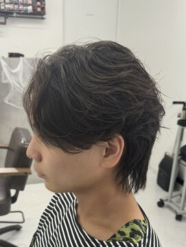 バース 梅田中崎町店(BIRTH) ニュアンスパーマセンターパートフェザーパーマ韓国メンズパーマ