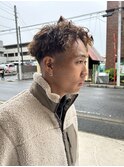 ダークアッシュ/アッシュブラック/カルマパーマ/ベリーショート