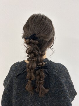 ヘアセットサロン サロンエイミー(salon aemii) 編み下ろしヘア