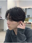 ニュアンスフェザーパーマセンターパートツーブロック名古屋栄