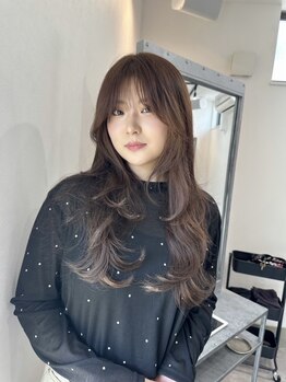 アジアエス 谷山 清和店(asia s)の写真/韓国レイヤーに“コテ巻き風デジタルパーマ”でスタイリング楽チンなトレンドヘアーに！