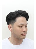 テーパーフェードウェーブカールビジカジ