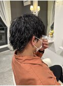 大人メンズ◎縦落ちツイストスパイラルパーマで清潔感