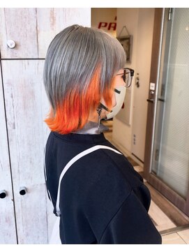 インナーカラー/シルバー/ブリーチカラー/デザインカラー/仙台