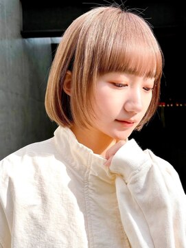 セイドット リー(Say. Ree) Say.ボブレイヤーヘーゼルグレージュアッシュブロンド表参道青山